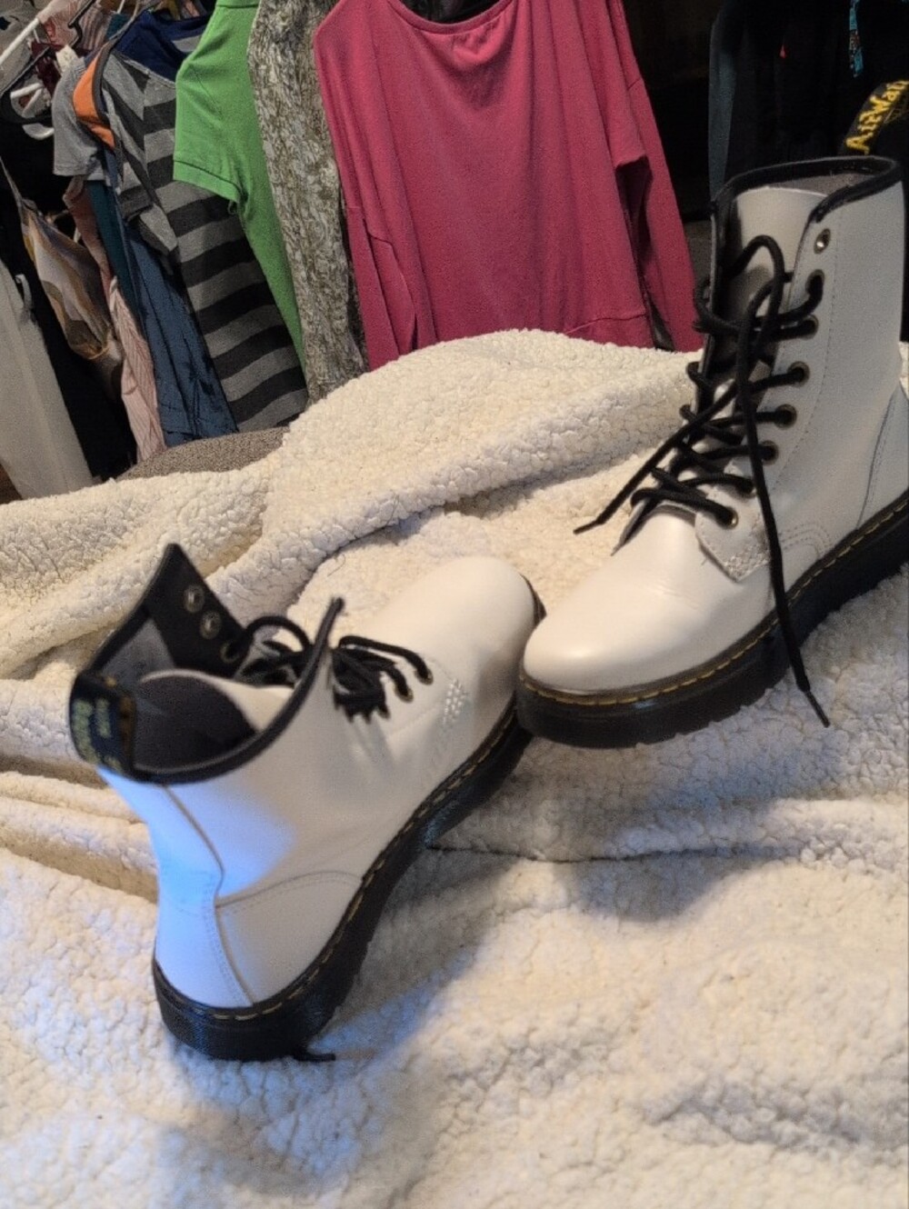 Jeffrey Campbell White Leather Wedge Sandals with Woven Platform - Picture 12 of 16